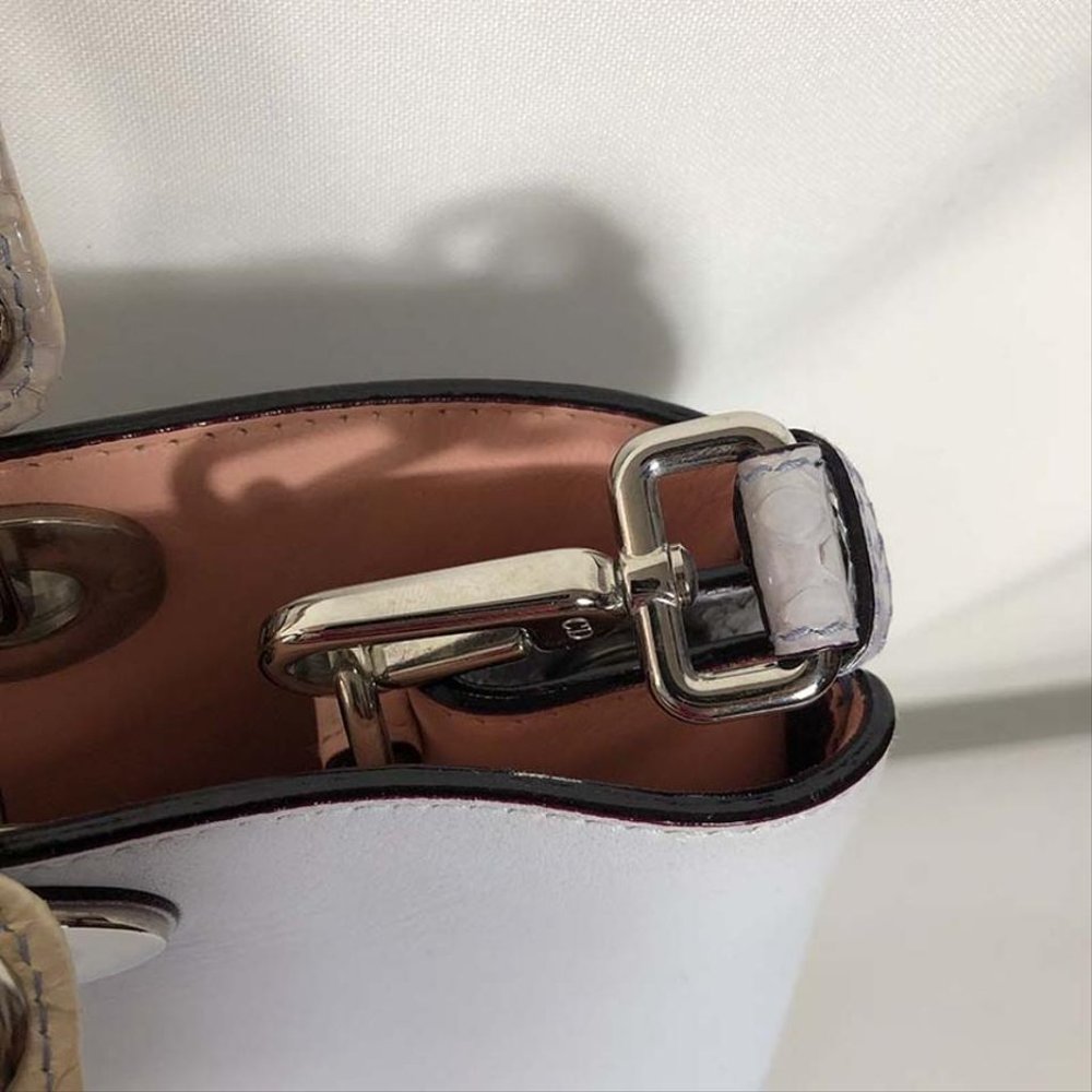 Dior Medium Diorissimo Blue Calfskin Python Multi… - image 6